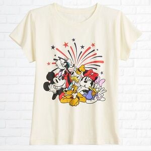 NWT Disney's Mickey & Minnie Fireworks Tee (Girls M/8)